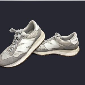 Gray and White New Balance 237
